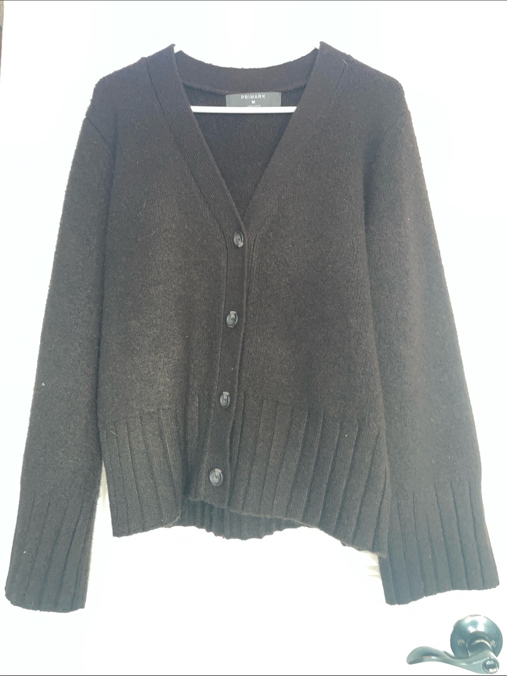 Primark Black Button-Up V-Neck Cardigan